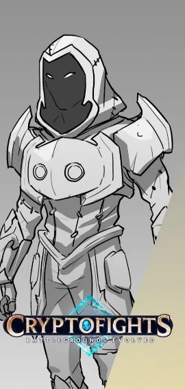 Line sketch for the exclusive CryptoFights skin