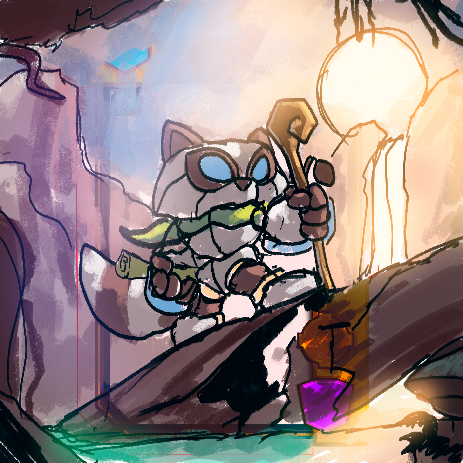 Rough composition for the DATA 2073 Jenots character card