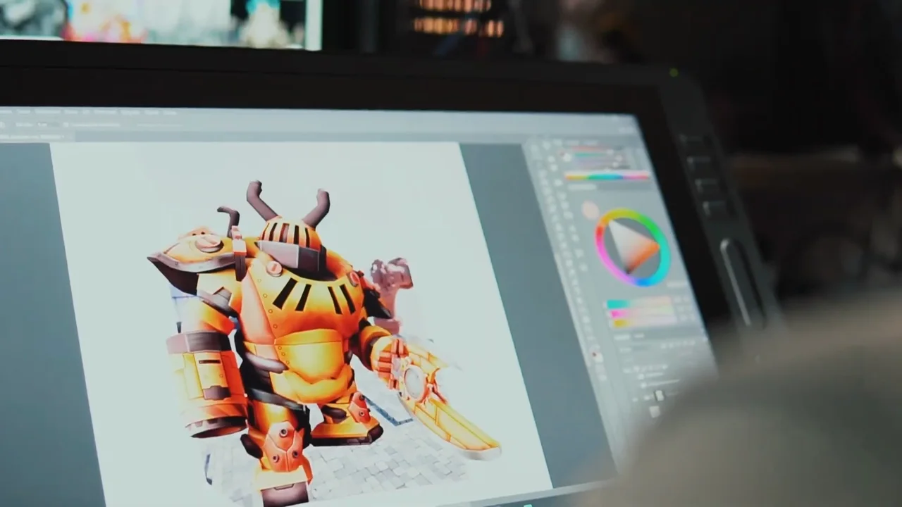 Character creation process from sketch to 3D model