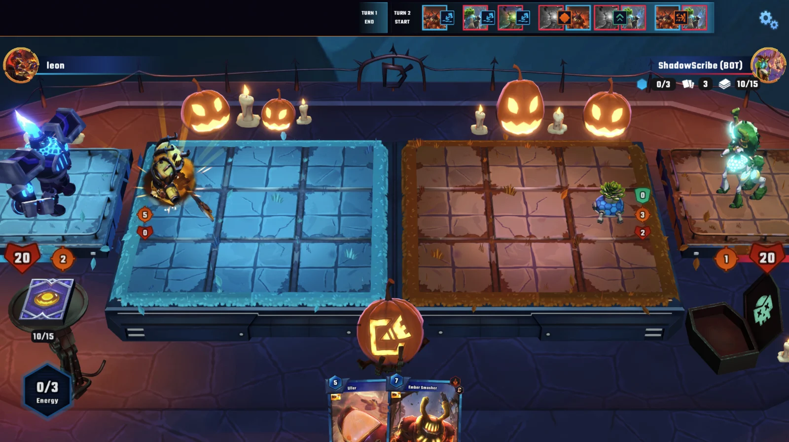 DATA2073 match in the Halloween arena